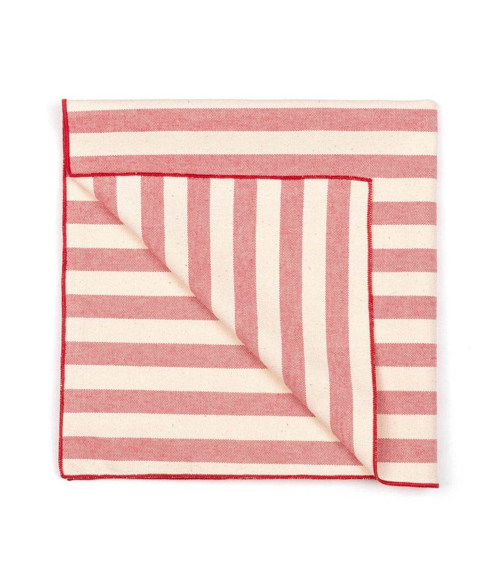 Portugal Red Striped Table Runner