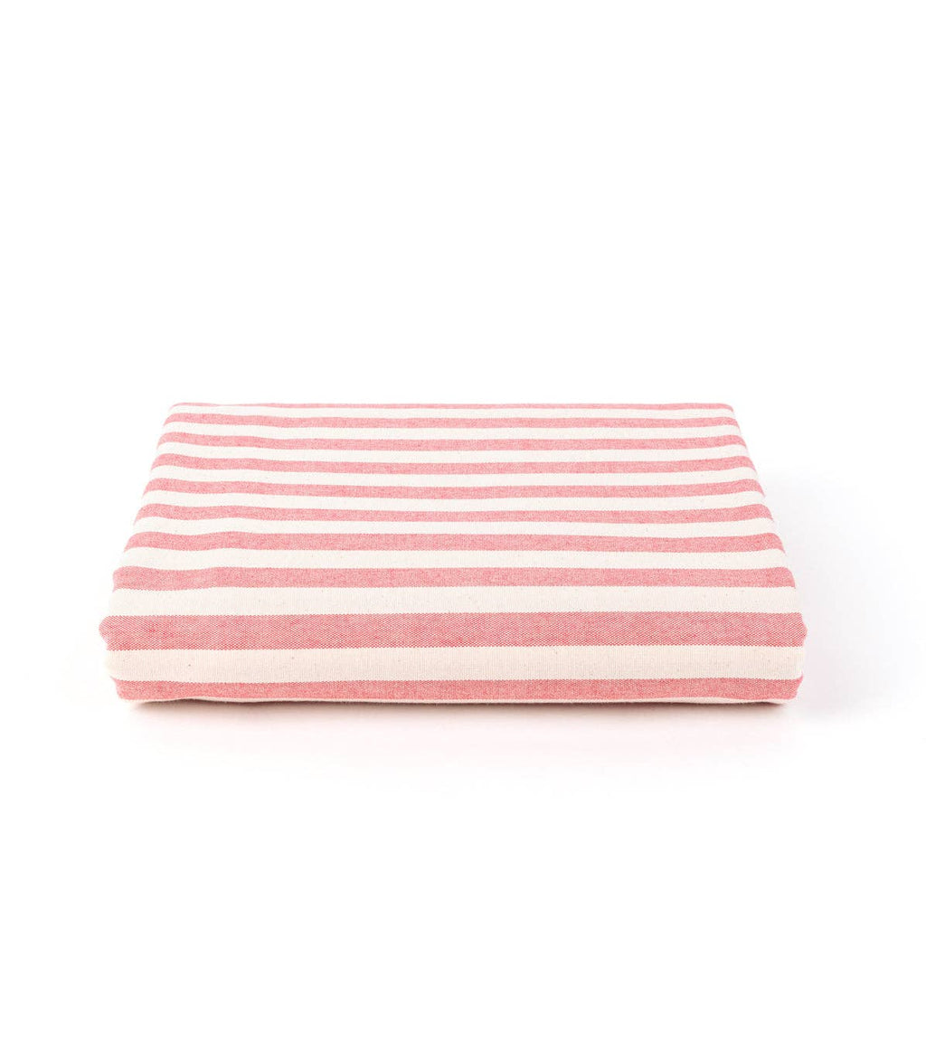 Portugal Red Striped Square Tablecloth