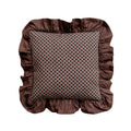 Reversible Brown Celestial Stripe Pillow Cover in Sustainable Cotton