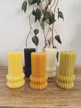 Load image into Gallery viewer, Fluted pillar candle no.3: Olive
