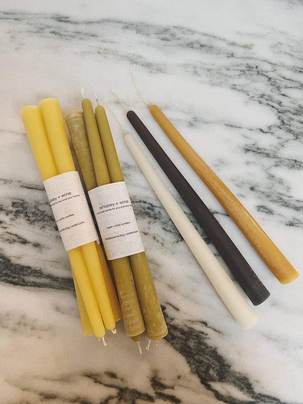 Natural Beeswax Dinner Table Taper Candles