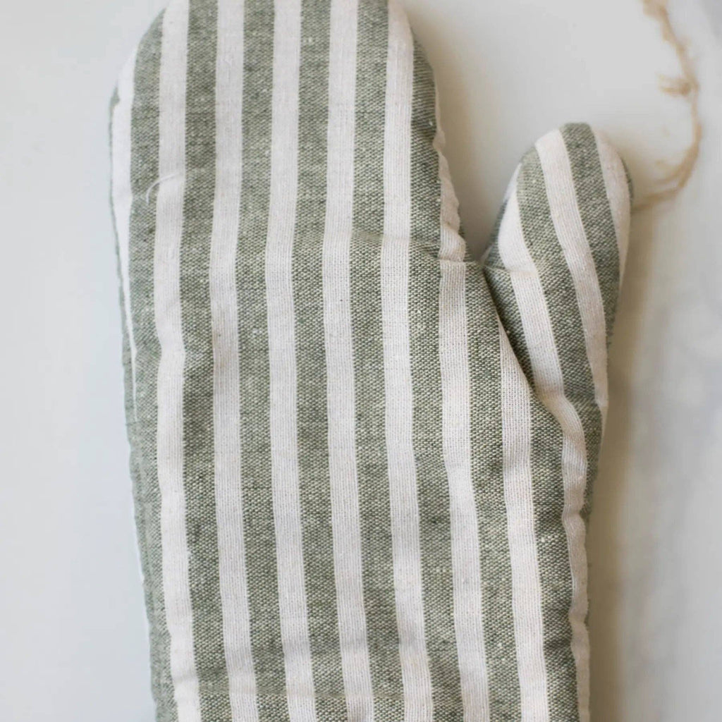 Stripe Oven Mitt: Coffee