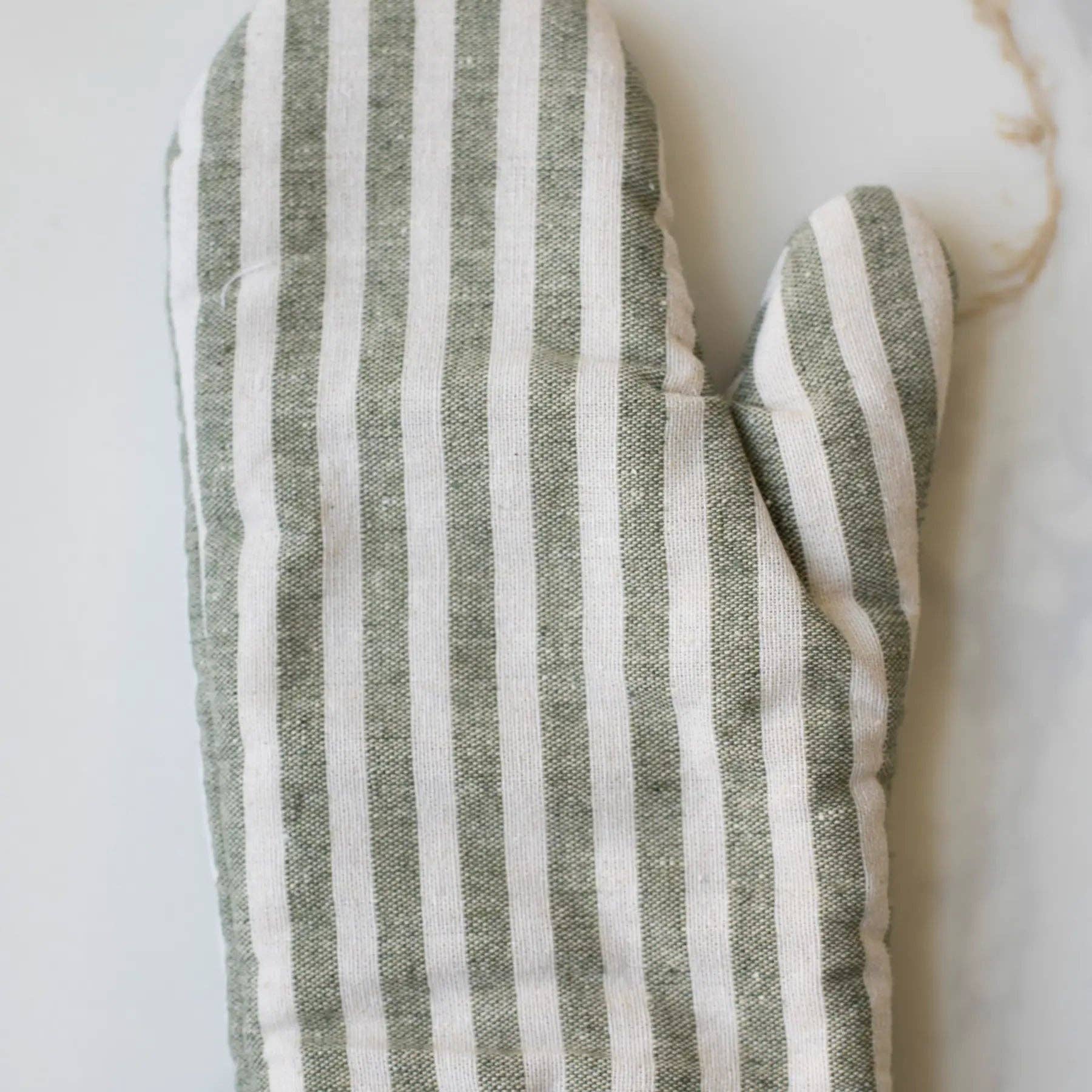 Stripe Oven Mitt: Coffee