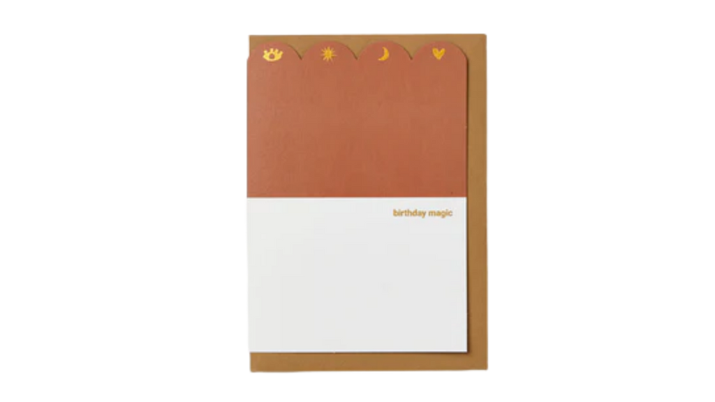 Birthday Magic Scalloped Greeting Card