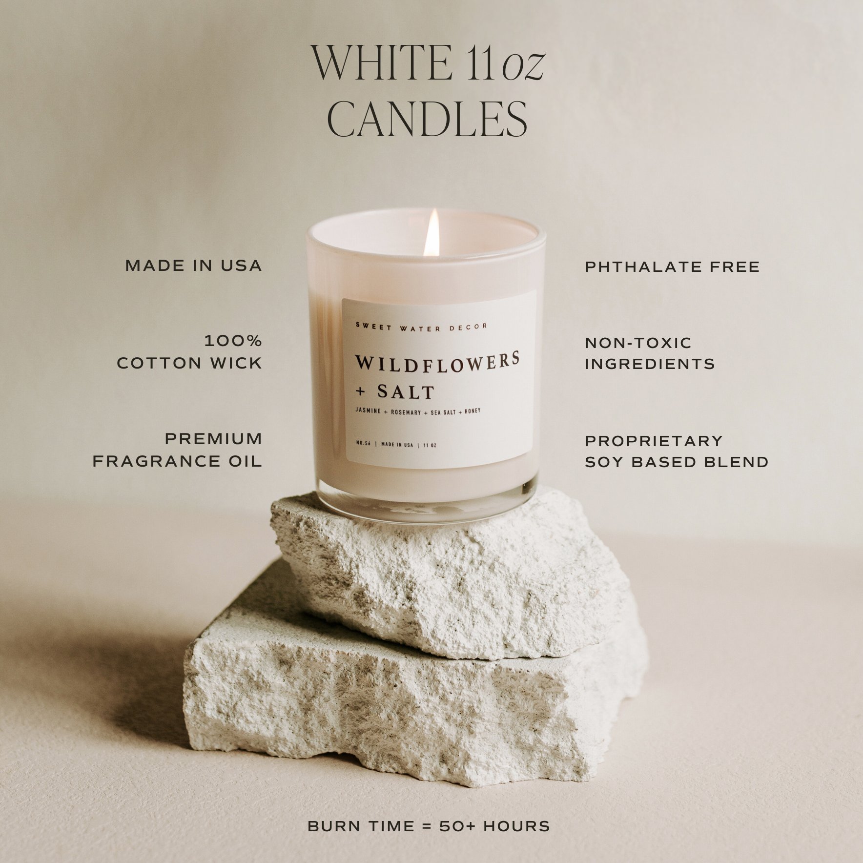 Wildflowers and Salt 11 oz Soy Candle