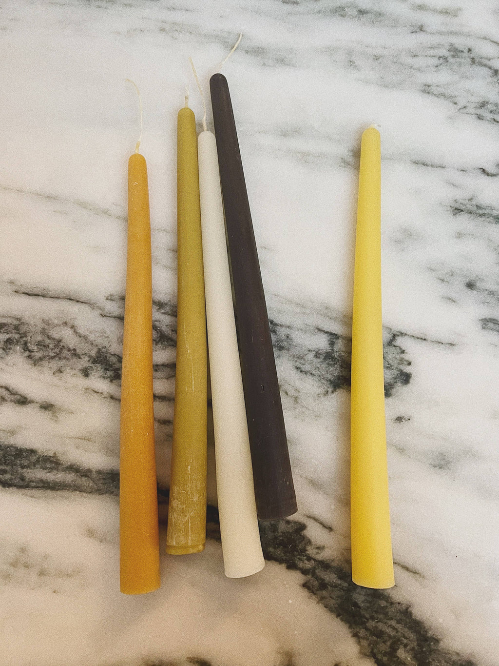 Natural Beeswax Dinner Table Taper Candles