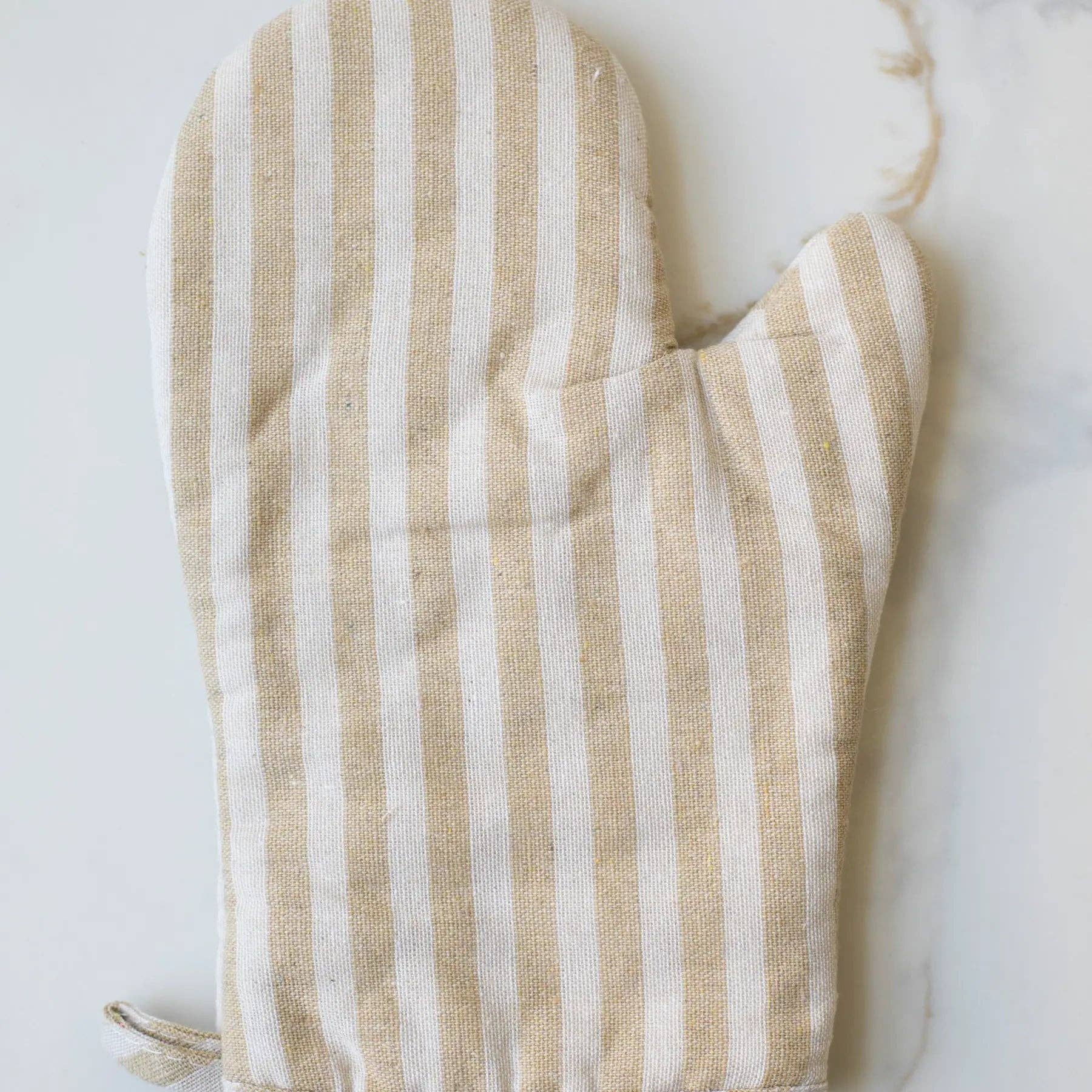 Stripe Oven Mitt: Coffee