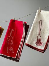Load image into Gallery viewer, Spaghetti Linen Blend Napkins -Set of 2
